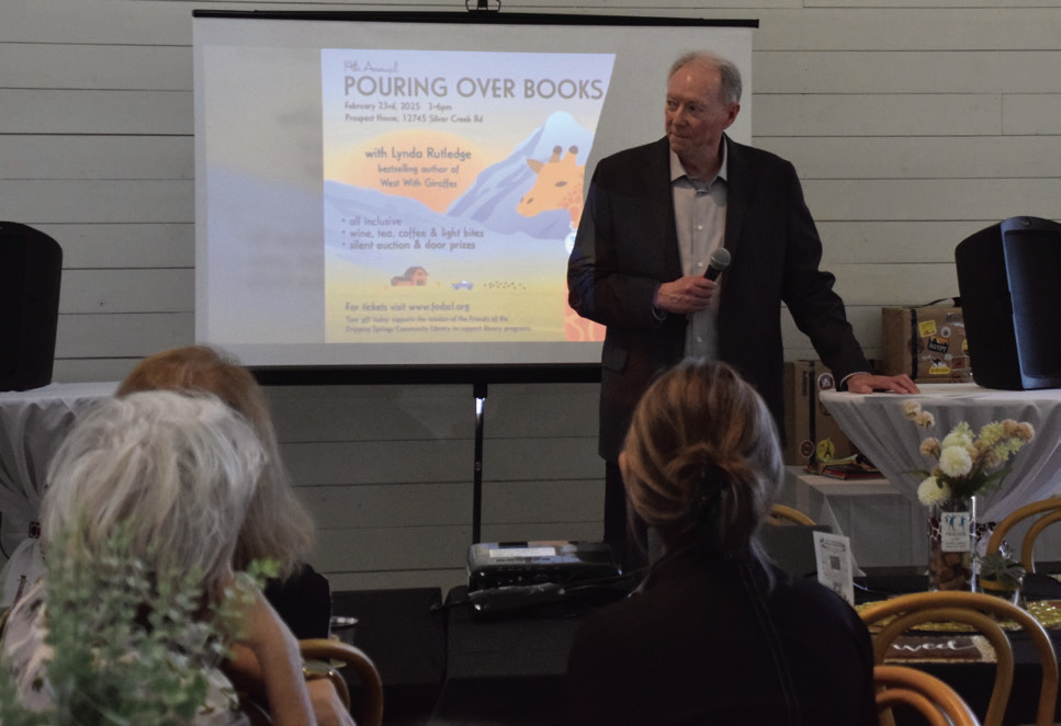 Friends President Brian Hale at Pouring Over Books 2025