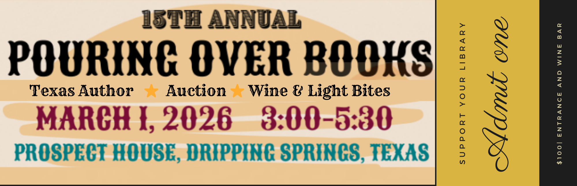 Pouring Over Books 2026 Tickets